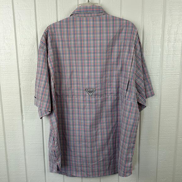 Columbia Men Super Tamiami PFG Short Sleeve Shirt Sport Outdoor Fishing Size XL - Picture 6 of 7